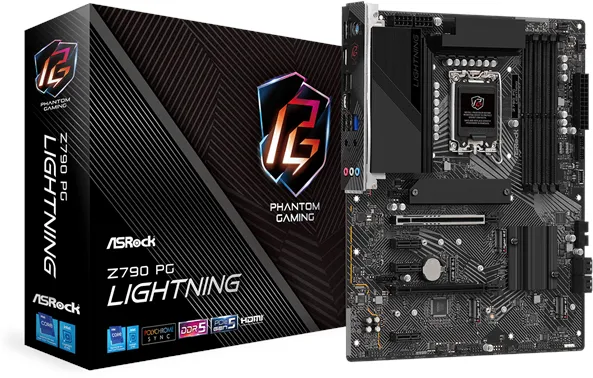 ASRock Z790 PG Lightning -moderkort - Intel Z790 - Intel LGA1700 -kontakt - DDR5 RAM - ATX