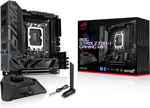 ASUS ROG STRIX Z790-I GAMING WIFI -moderkort - Intel Z790 - Intel LGA1700 - DDR5 RAM - Mini-ITX