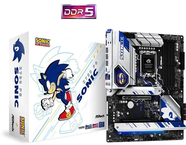 ASRock Z790 PG Sonic -moderkort - Intel Z790 - Intel LGA1700 -kontakt - DDR5 RAM - ATX