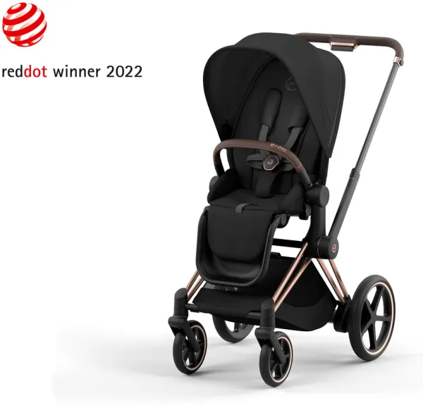 ePriam Barnvagn 2023 - Sepia Black/Rosegold